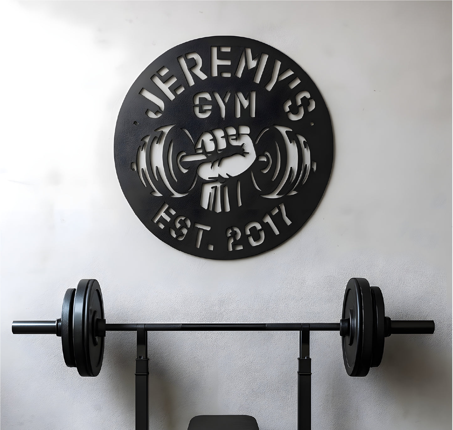 Customizable Home Gym Steel Sign