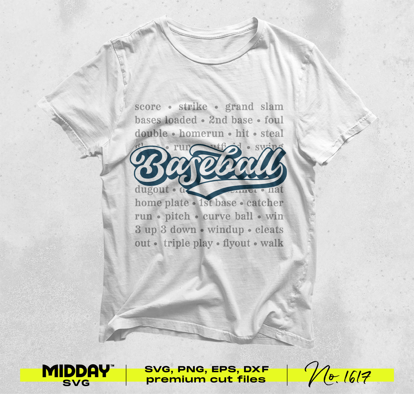 Baseball-themed t-shirt with text designs, part of the Baseball Bundle v8 SVG PNG, ideal for crafting and sports-themed projects.