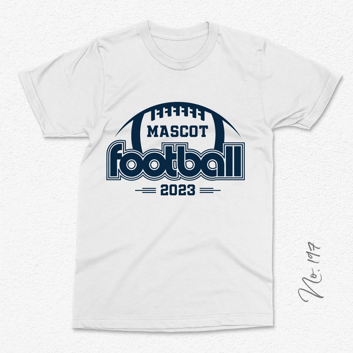 Vintage Football Team T-Shirt with Mascot Football 2023 Design