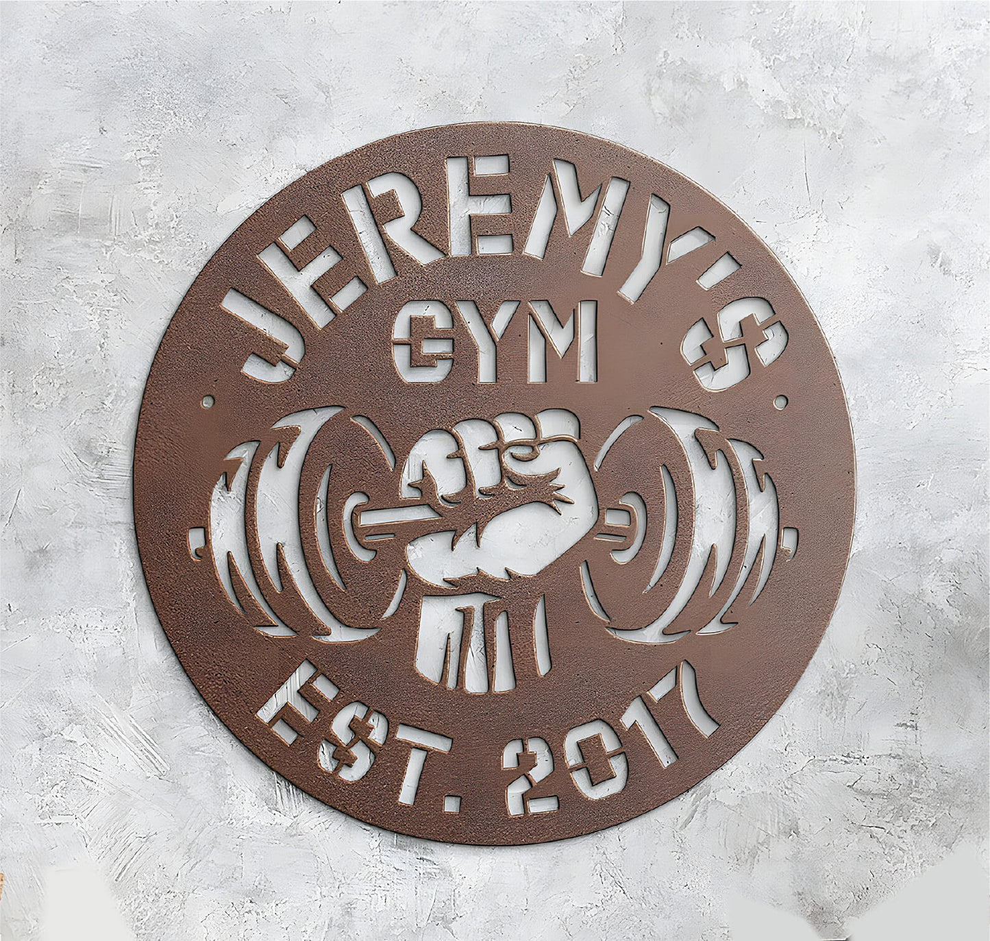 Customizable Home Gym Steel Sign