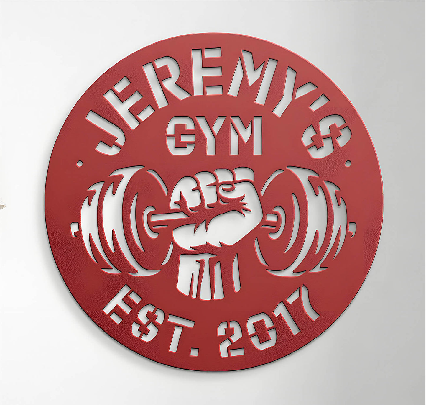 Customizable Home Gym Steel Sign