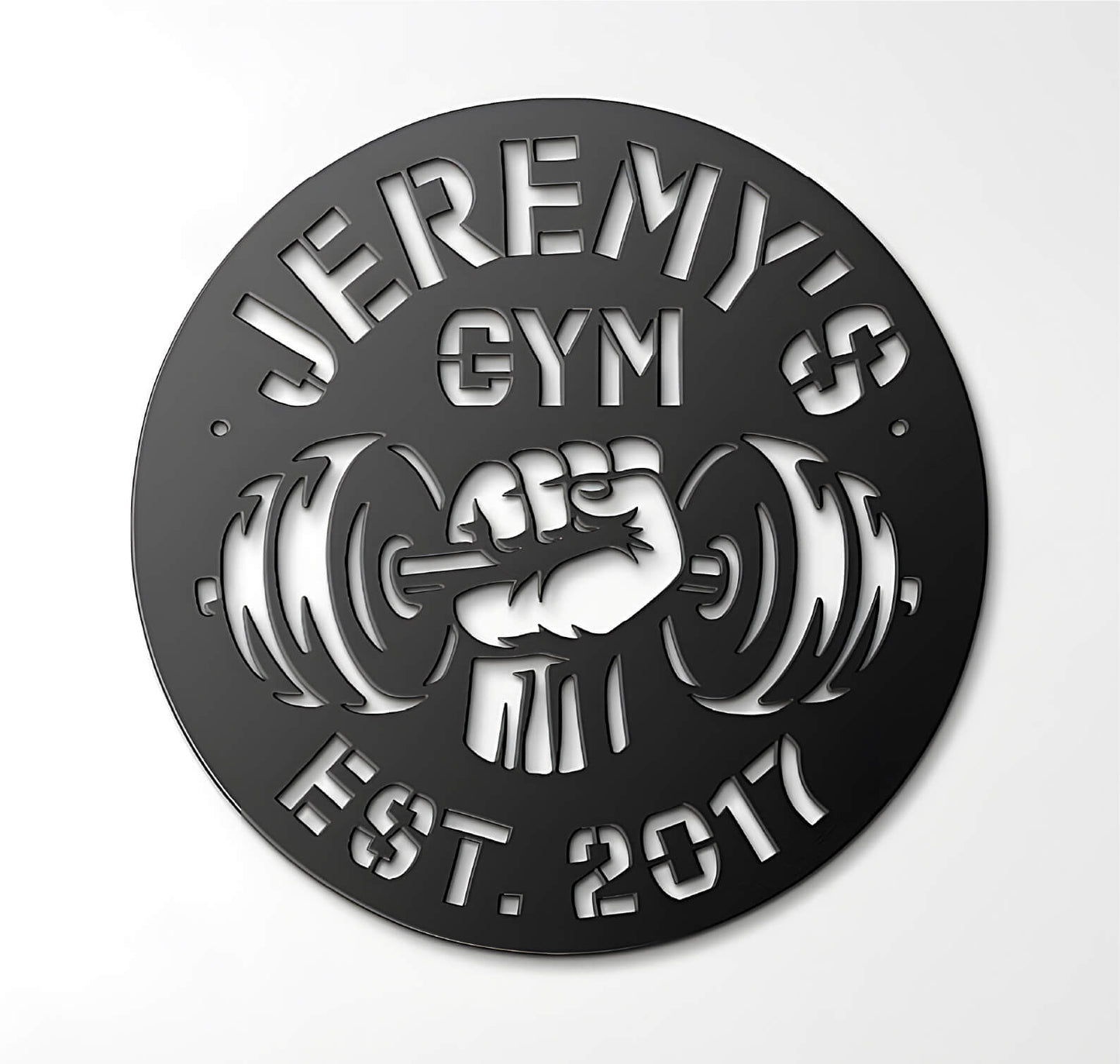 Customizable Home Gym Steel Sign