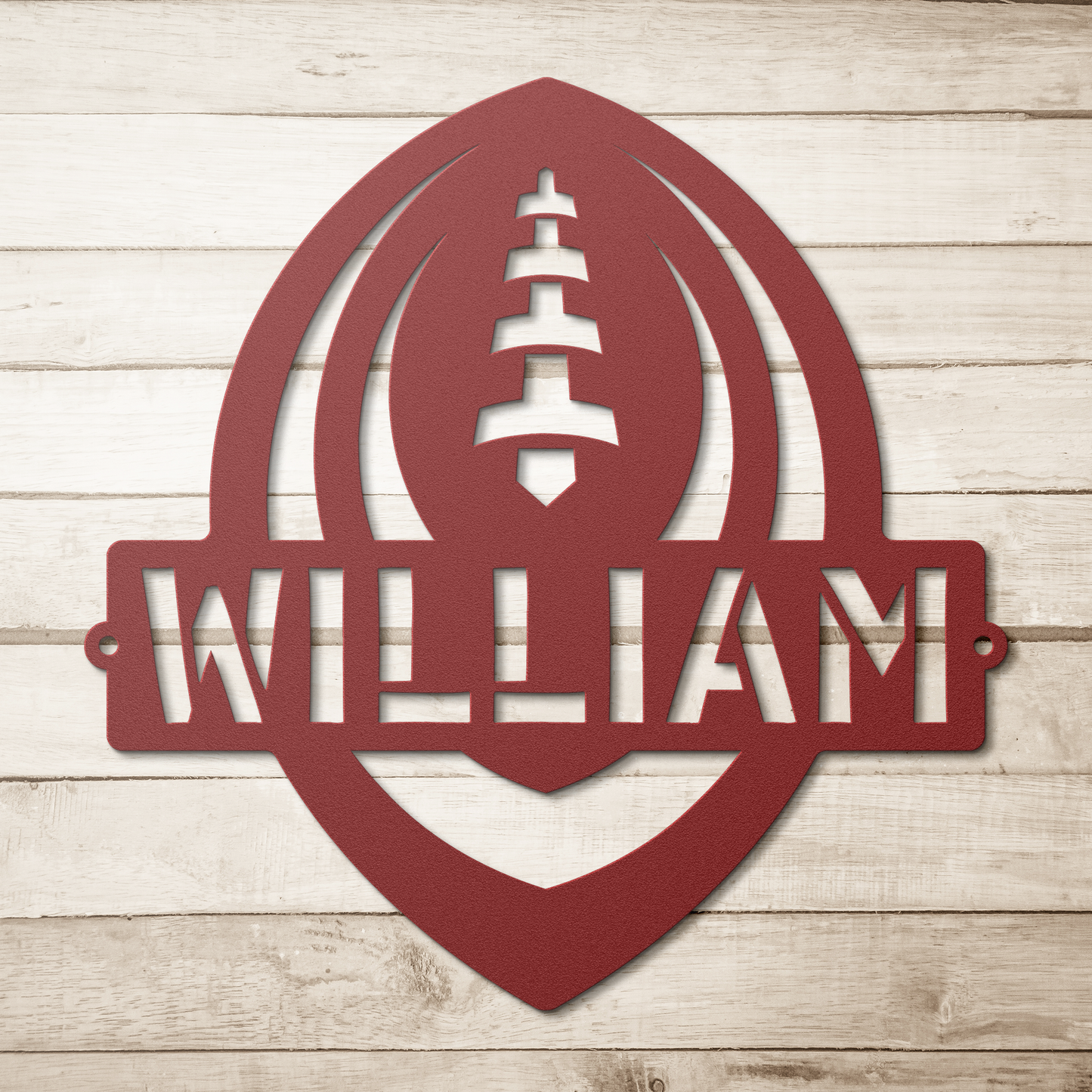 Customizable_Football_Sign_Red_Simple_Wood_BKGD_Mockup.png