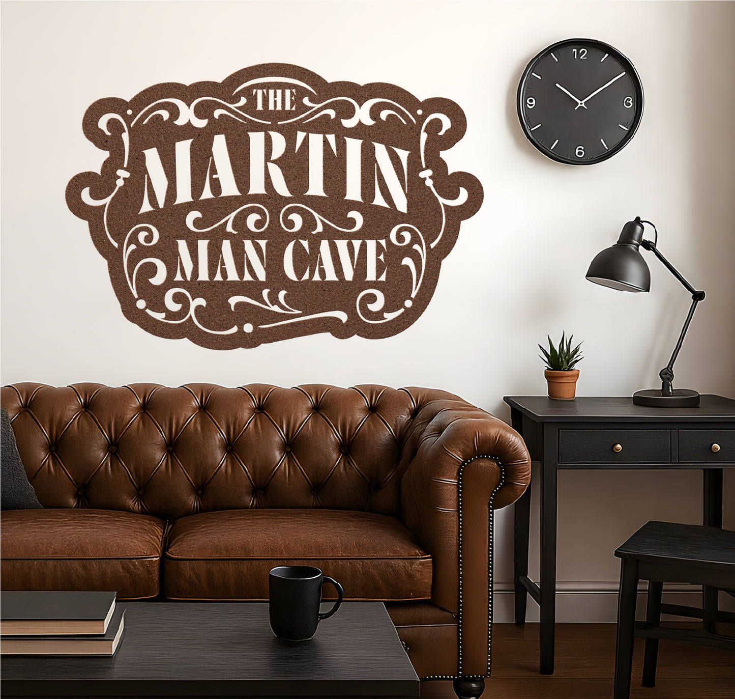 Man Cave Customizable Stenciled Metal Sign