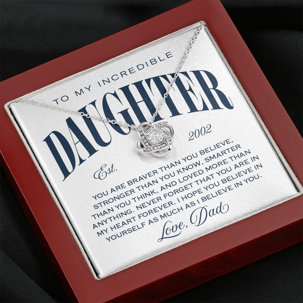 Halo Pendant Necklace, From Dad to Daughter, Loved More Than Anything