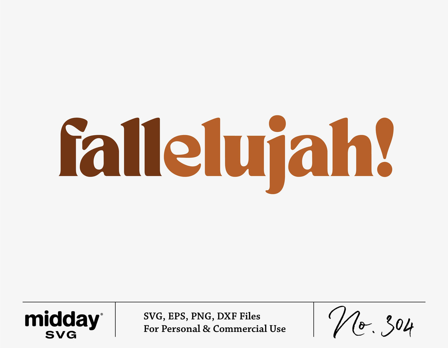 Fallelujah autumn SVG design for shirts and decor, perfect for Cricut projects, featuring warm fall colors for crafting and decoration.