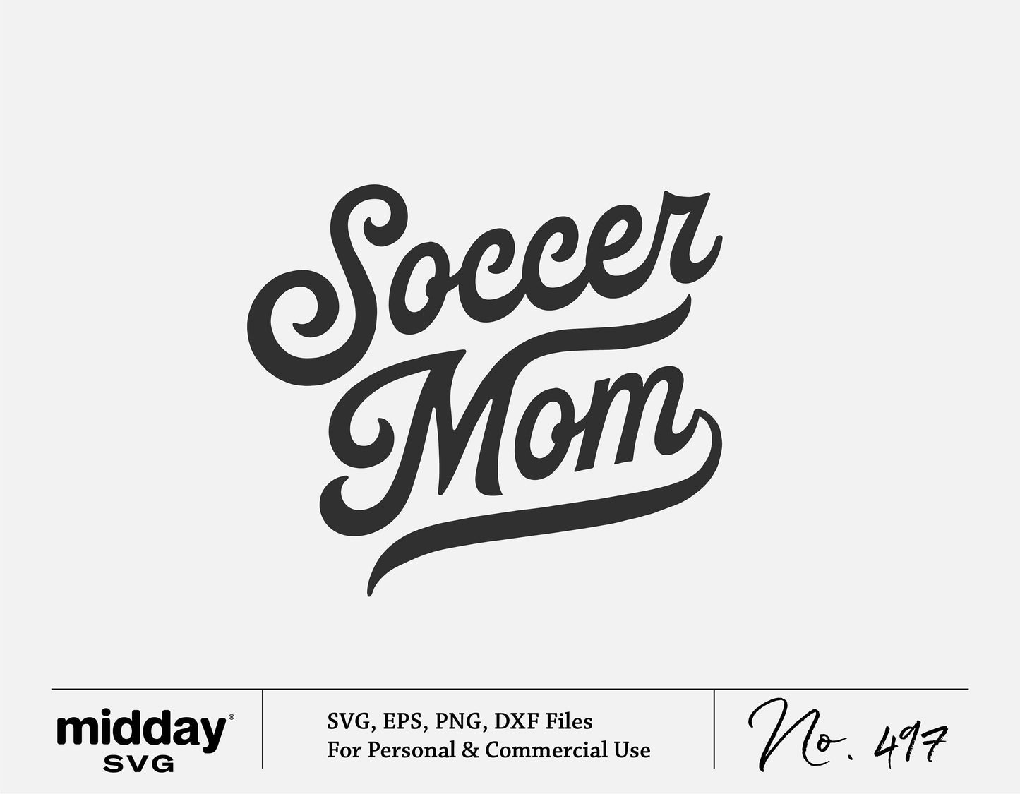 Vintage Soccer Mom SVG design for crafting, available in SVG, EPS, PNG, DXF formats for personal and commercial use.