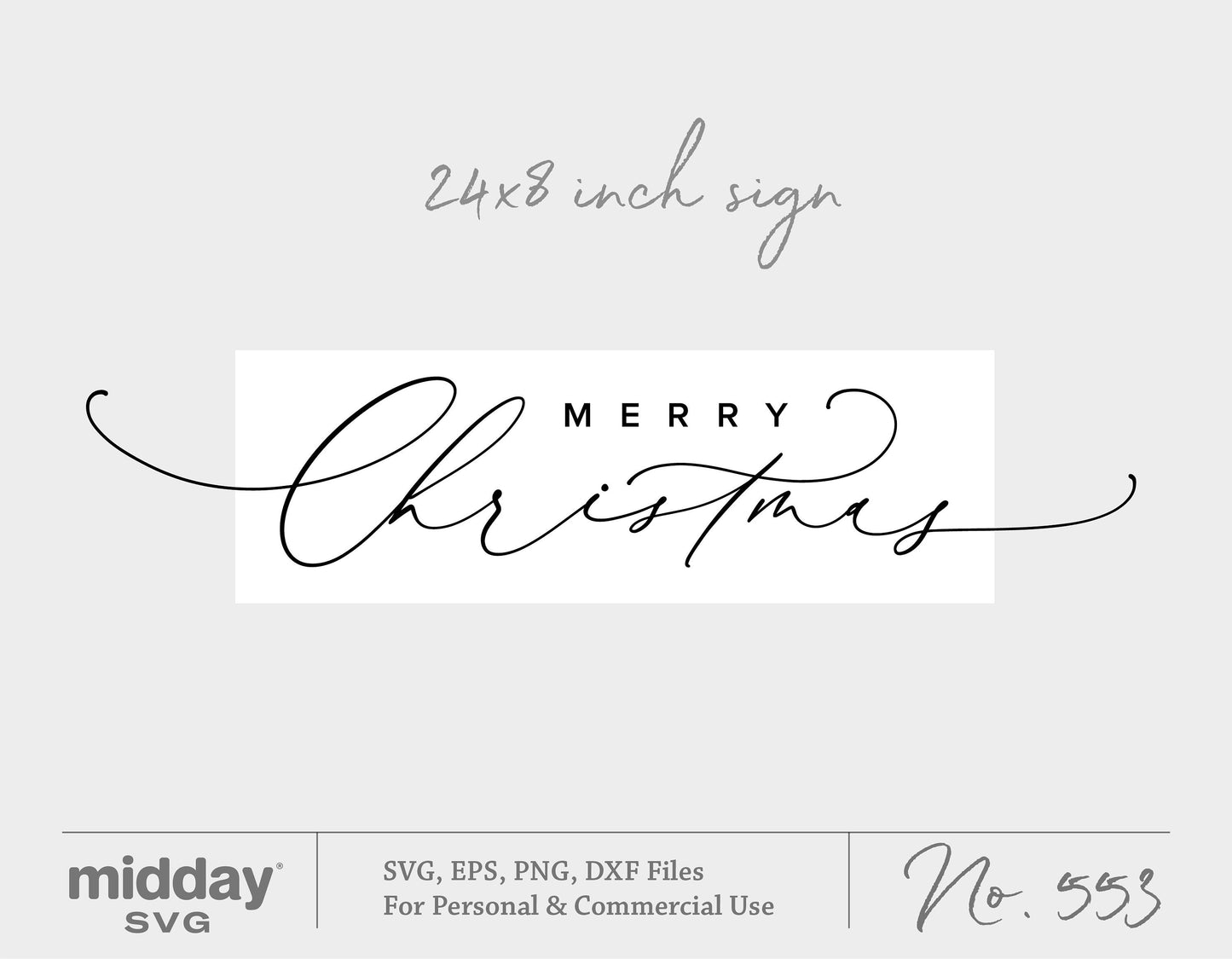 Elegant Merry Christmas SVG sign, perfect for boho holiday decor and Cricut cut files, available in SVG, EPS, PNG, and DXF formats.