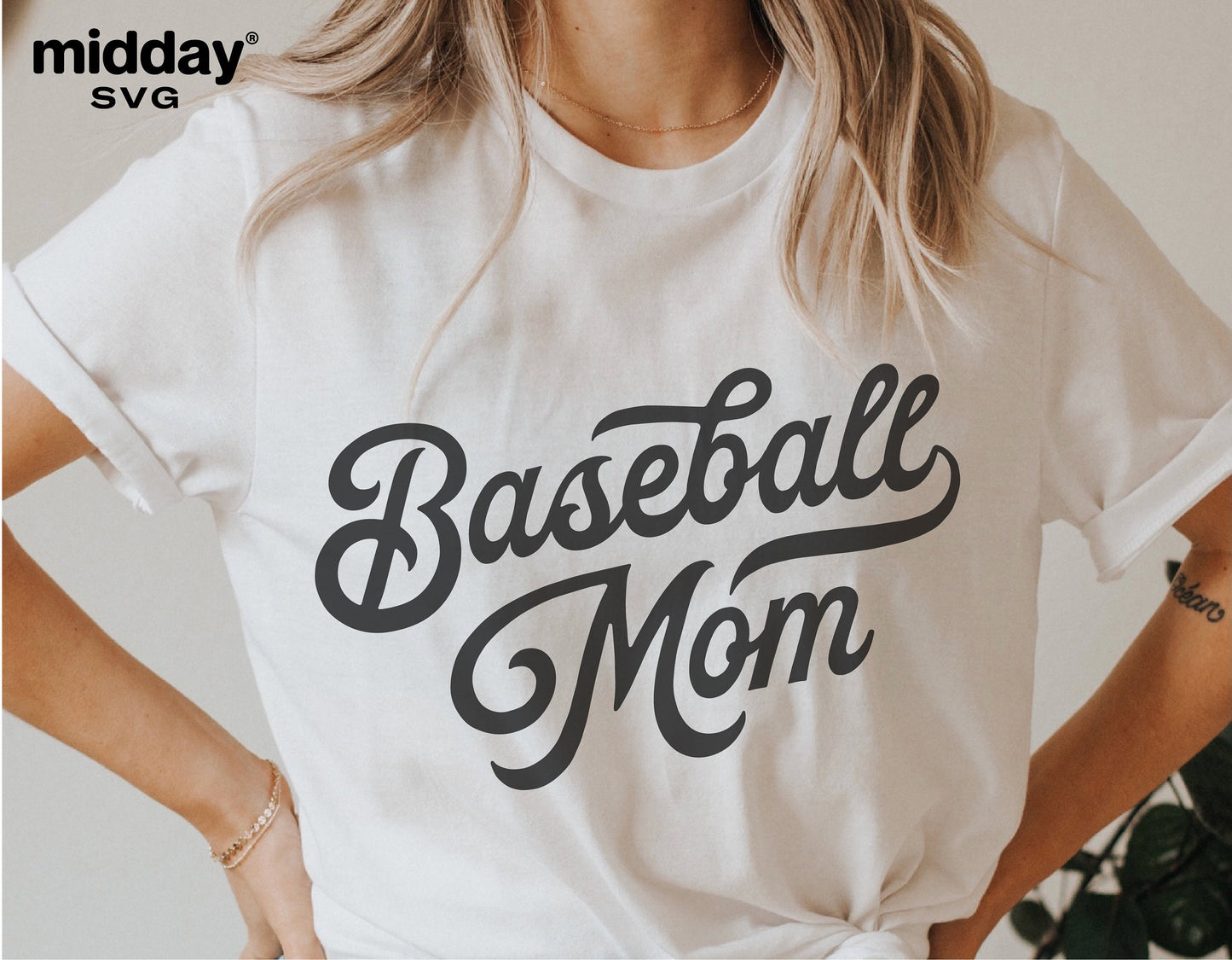Baseball Mom shirt featuring vintage design, perfect for sports fans and crafting with SVG, EPS, DXF, and PNG digital cut files.