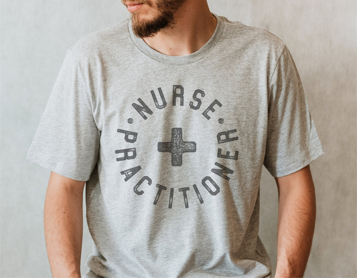 Nurse Practitioner t-shirt worn by a person, showcasing the design for Cricut and Silhouette projects.