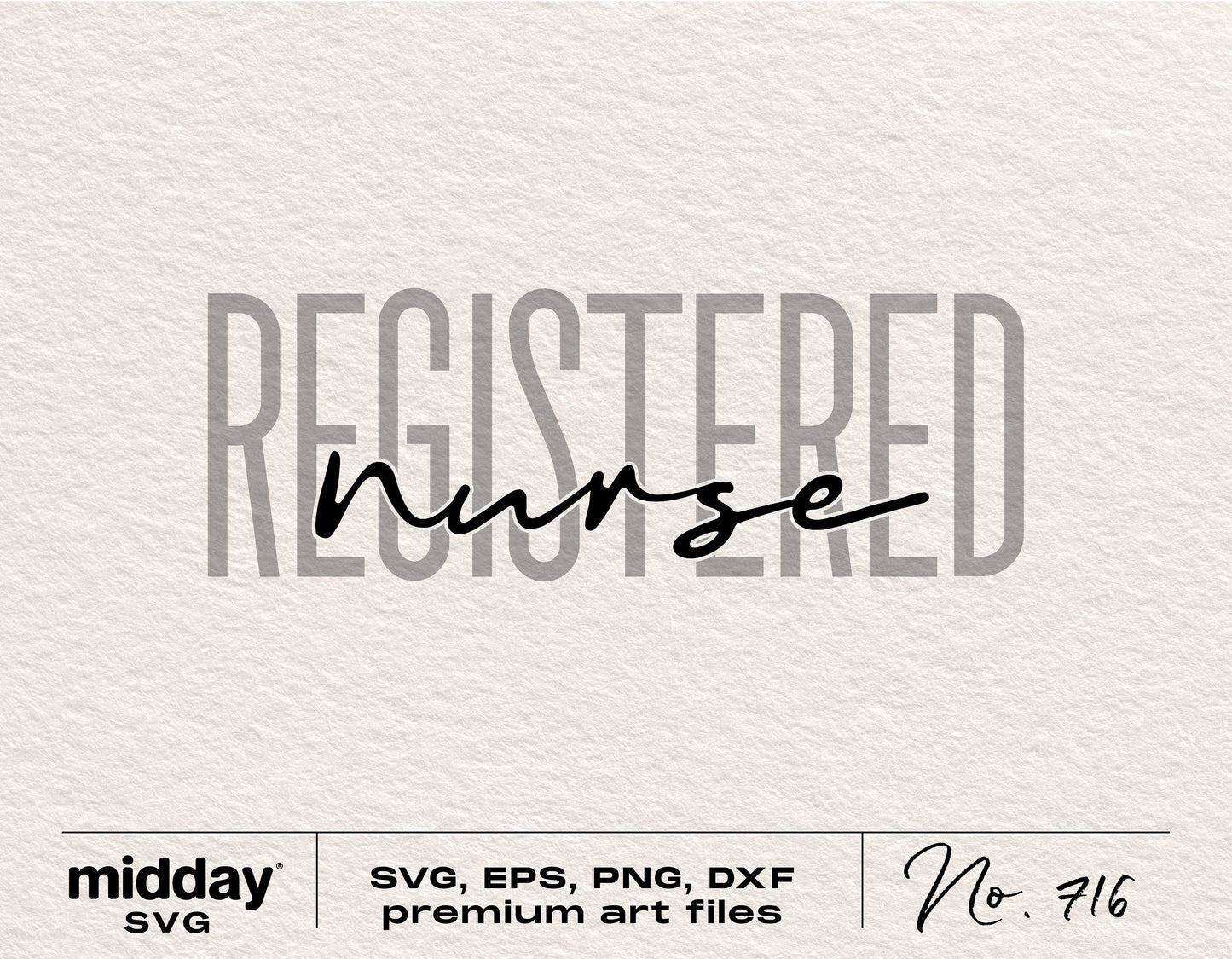 Registered Nurse SVG clipart for Cricut and Silhouette, including SVG, EPS, PNG, and DXF formats for crafting and design projects.