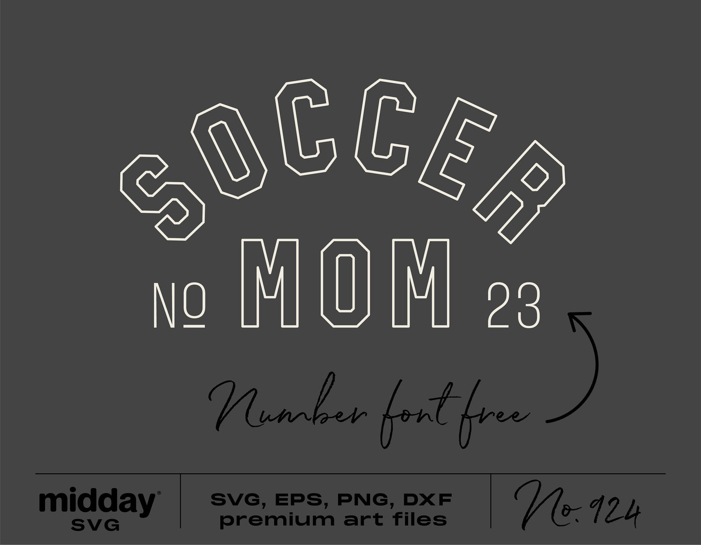 Soccer Mom design SVG, PNG, DXF, and EPS for Cricut, Silhouette; perfect for shirts, tumblers, hats.