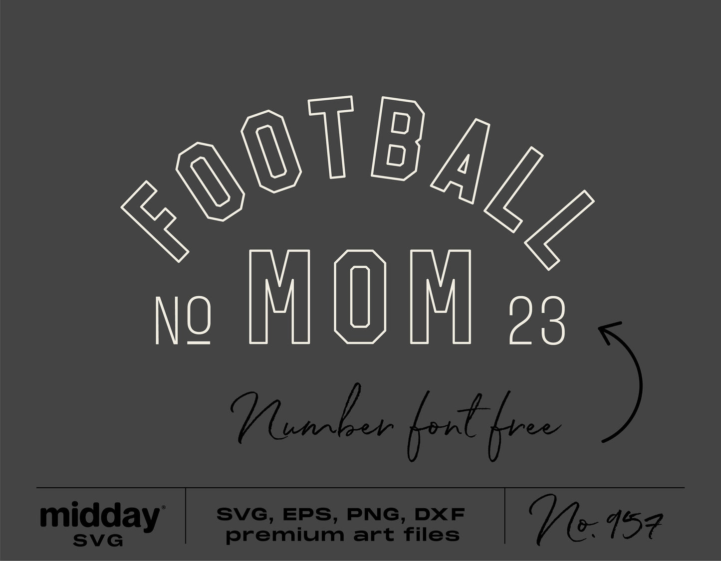 Football Mom SVG design for shirts, tumbler bags and crafts, includes SVG, PNG, DXF, EPS formats, ideal for Cricut and Silhouette.