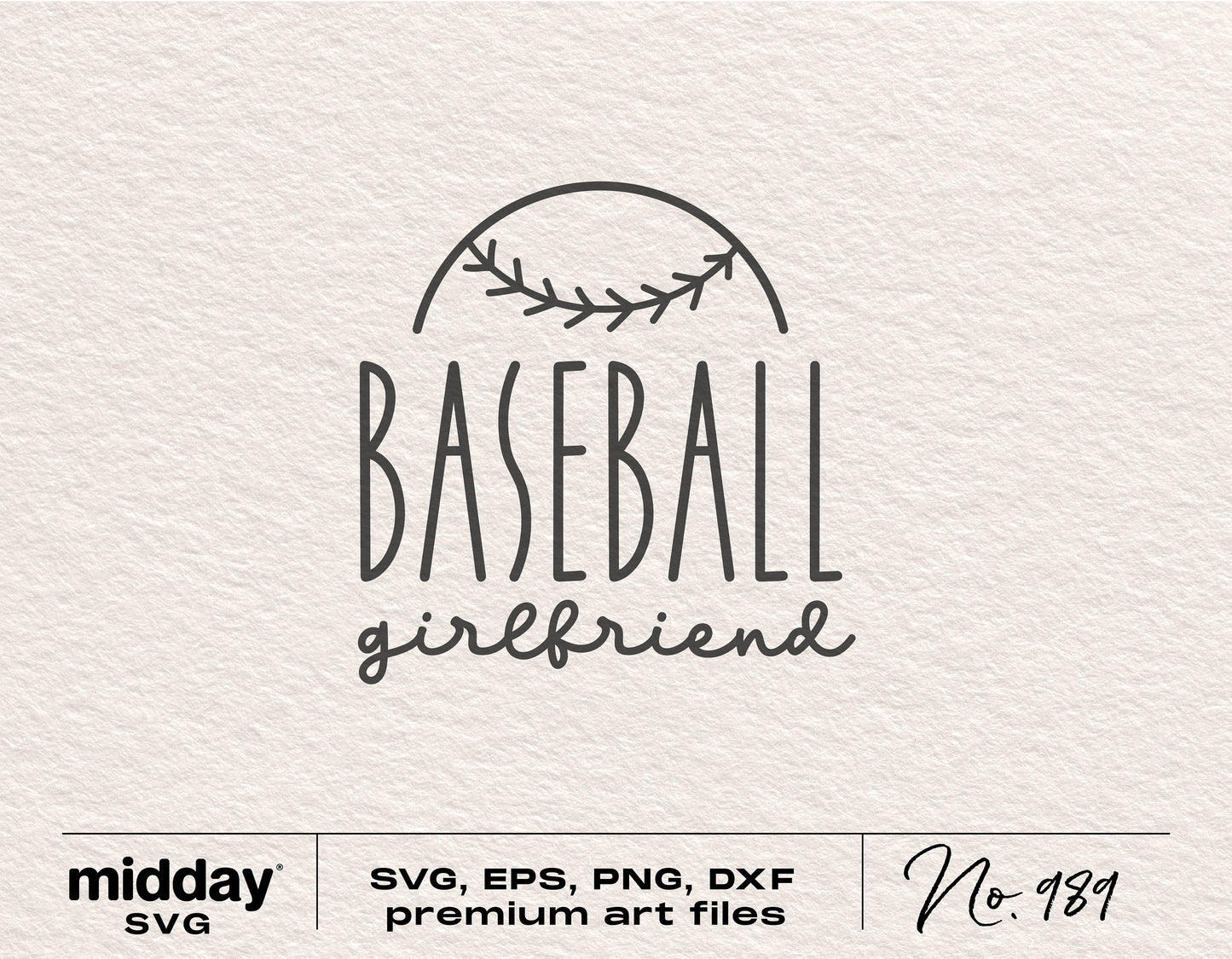 Baseball Girlfriend design for SVG, PNG, EPS, DXF files - Perfect for shirts, tumblers, and hoodies with Cricut and Silhouette use.