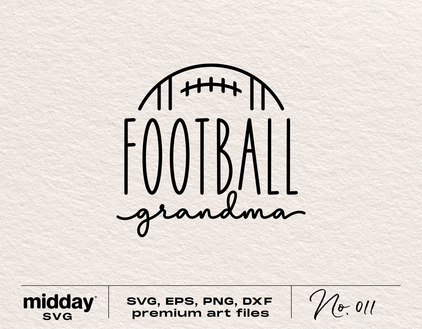Football Grandma design for shirt, tumbler, sweatshirt in SVG, PNG, DXF, AI formats. Ideal for Cricut, Silhouette, and sublimation projects.