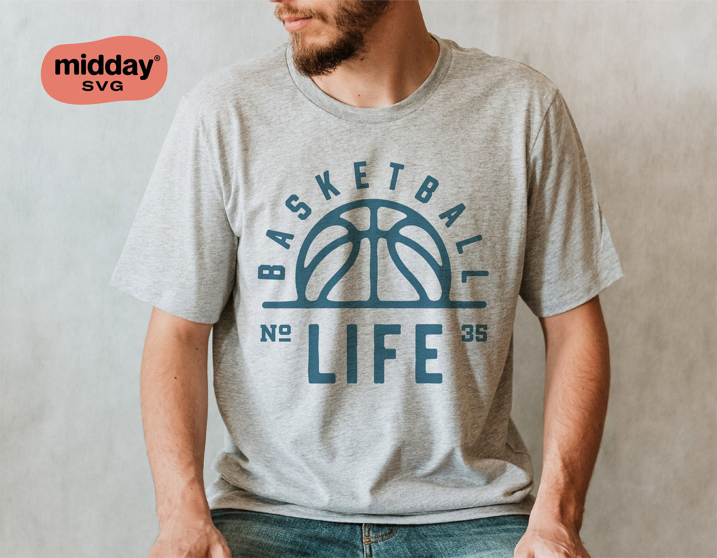 "Basketball Life shirt featuring basketball design, perfect for Cricut and Silhouette crafting, stylish for basketball lovers."