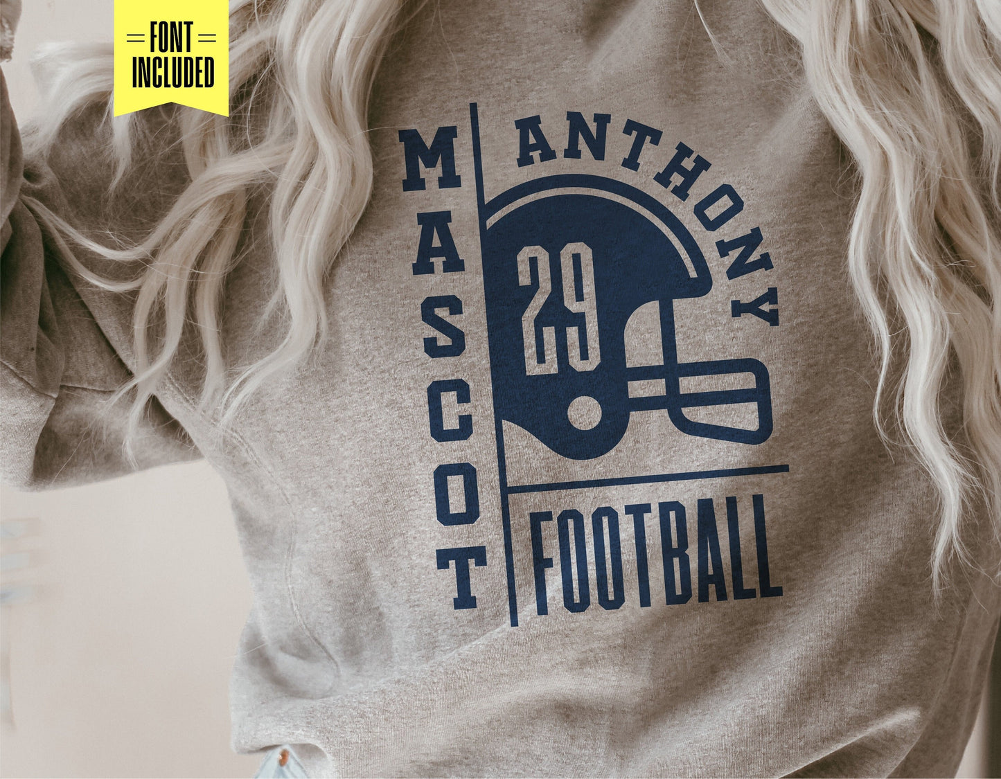 "Football Team Template Logo Shirt featuring customizable graphics with helmet design, ideal for Cricut and Silhouette projects."