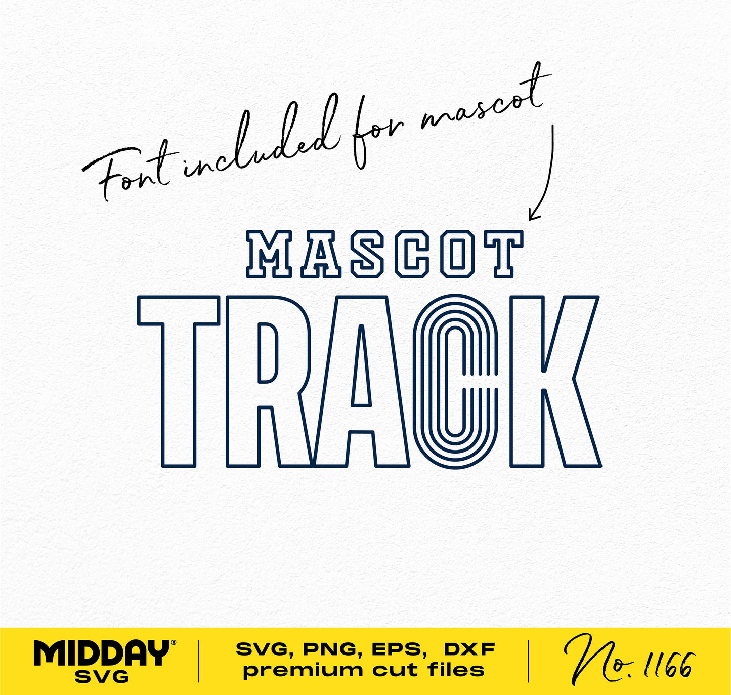 Track and field SVG design with font included, suitable for team shirts and sublimation projects.