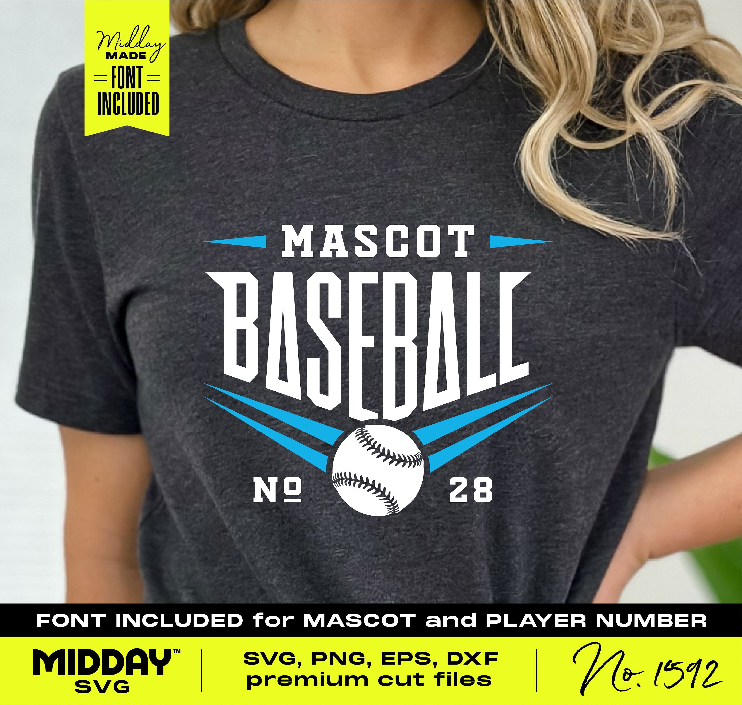 Energetic baseball team template on a shirt with SVG and PNG files for DIY crafts, featuring bold text and baseball graphic.