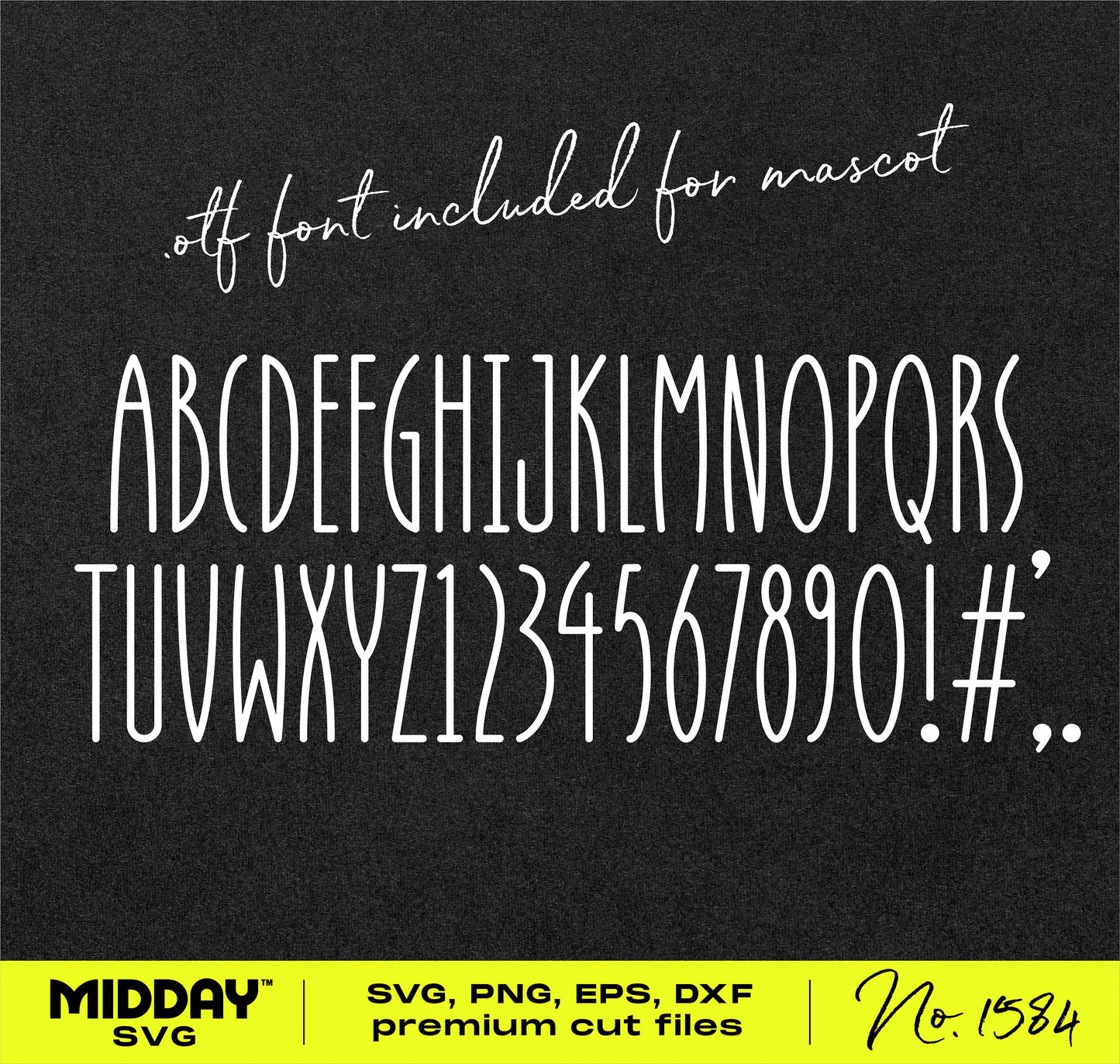 Custom font for team names, SVG template with alphabet and numbers