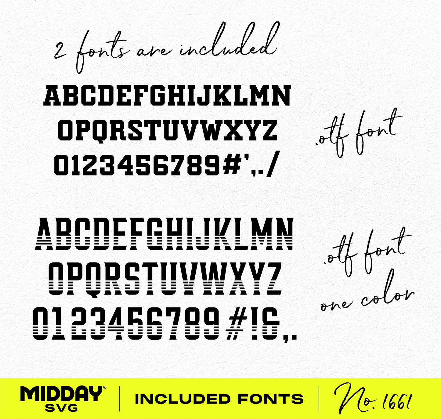 Two fonts included: bold uppercase and stripped pattern, suitable for lacrosse team designs and merchandise customization.