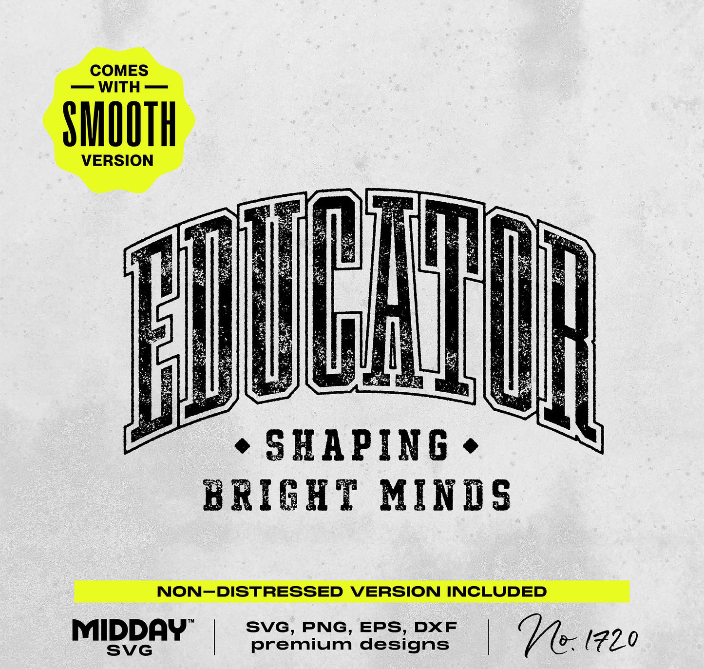 Educator SVG PNG design with smooth and rough versions, ideal for creating personalized teacher gifts like t-shirts and mugs.