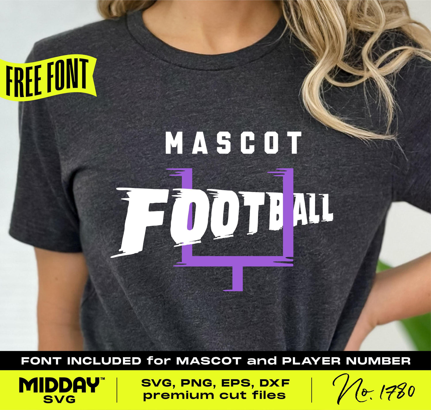 Customizable football team shirt template showcasing bold font and sporty design, perfect for football enthusiasts and teams.
