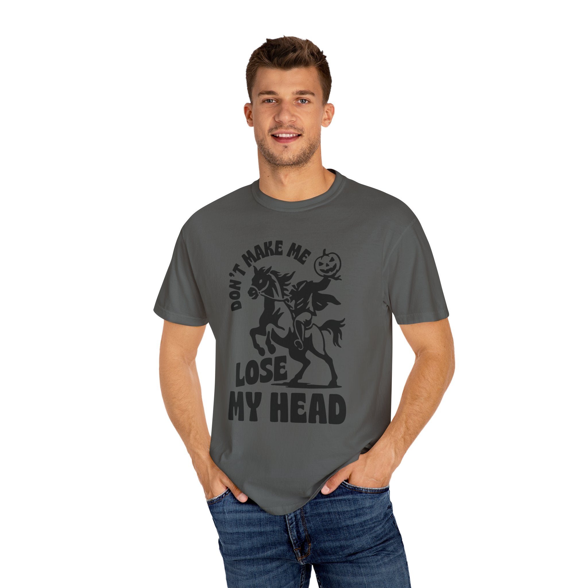 Halloween Horseman Tee, Headless Jack O Lantern T-shirt, Funny Pumpkin Shirt, Sleepy Hollow Costume Top, Don't Lose My Head Clothing, Unisex