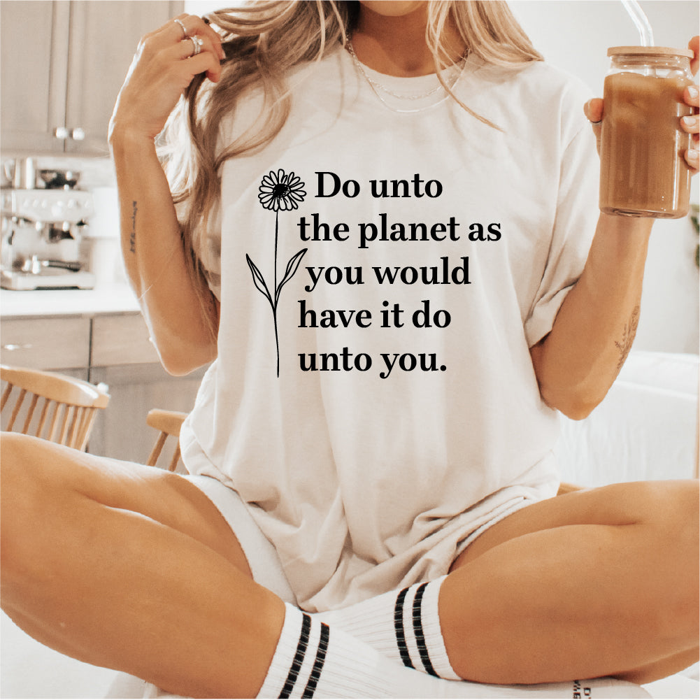 Golden Rule Unisex T-shirt, Comfort Colors Do Unto the Planet Tee,