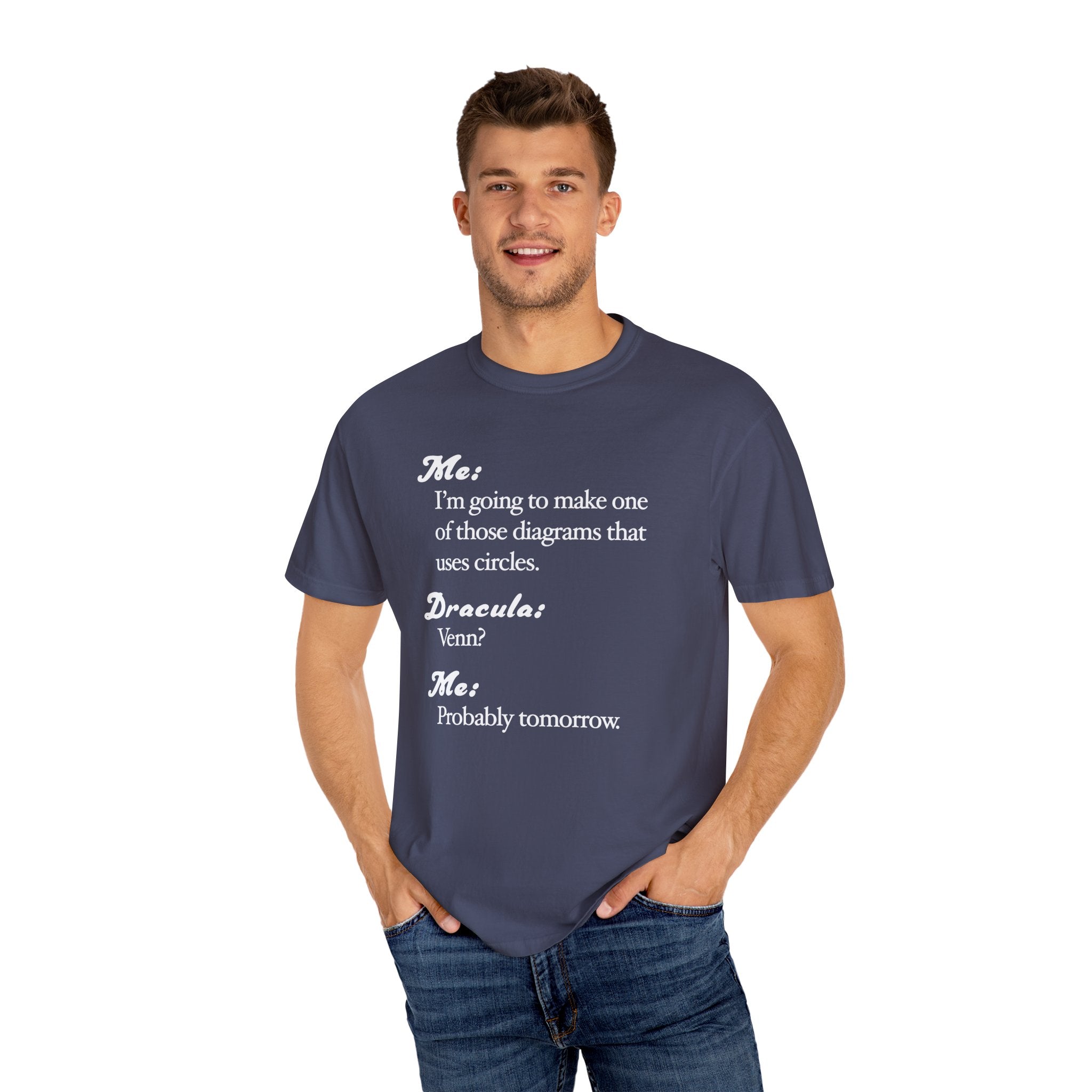 Funny Venn Diagram Dracula Shirt, Halloween Tee, Dad Joke Shirt - Unisex T-shirt, Halloween Shirt, Graphic Tee, Halloween Costume, Halloween