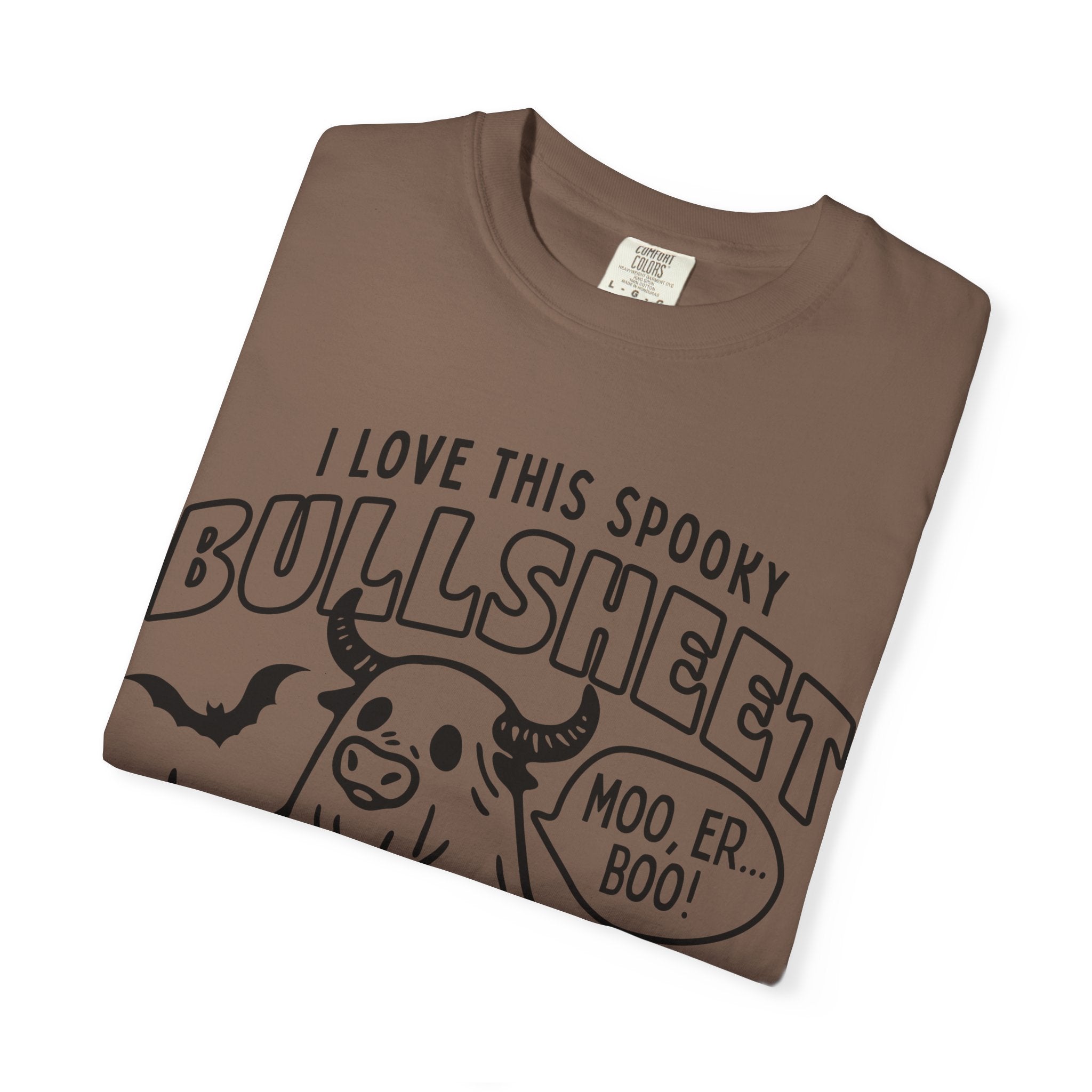 Funny Halloween Bull in Sheet Unisex T-shirt, Halloween Costume Tee, Spooky Bullshirt, Ghost Costume Shirt, Halloween Party Apparel