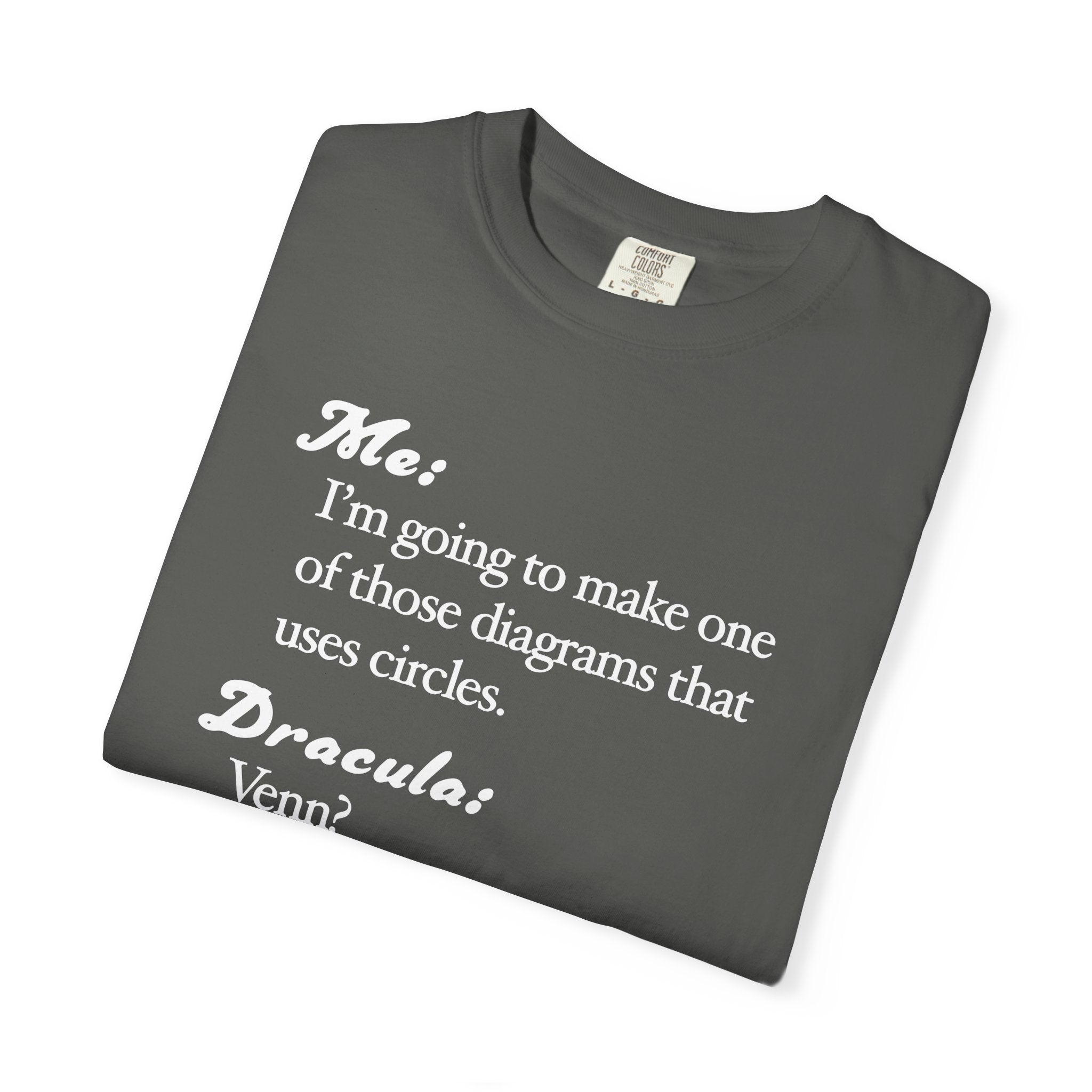 Funny Venn Diagram Dracula Shirt, Halloween Tee, Dad Joke Shirt - Unisex T-shirt, Halloween Shirt, Graphic Tee, Halloween Costume, Halloween