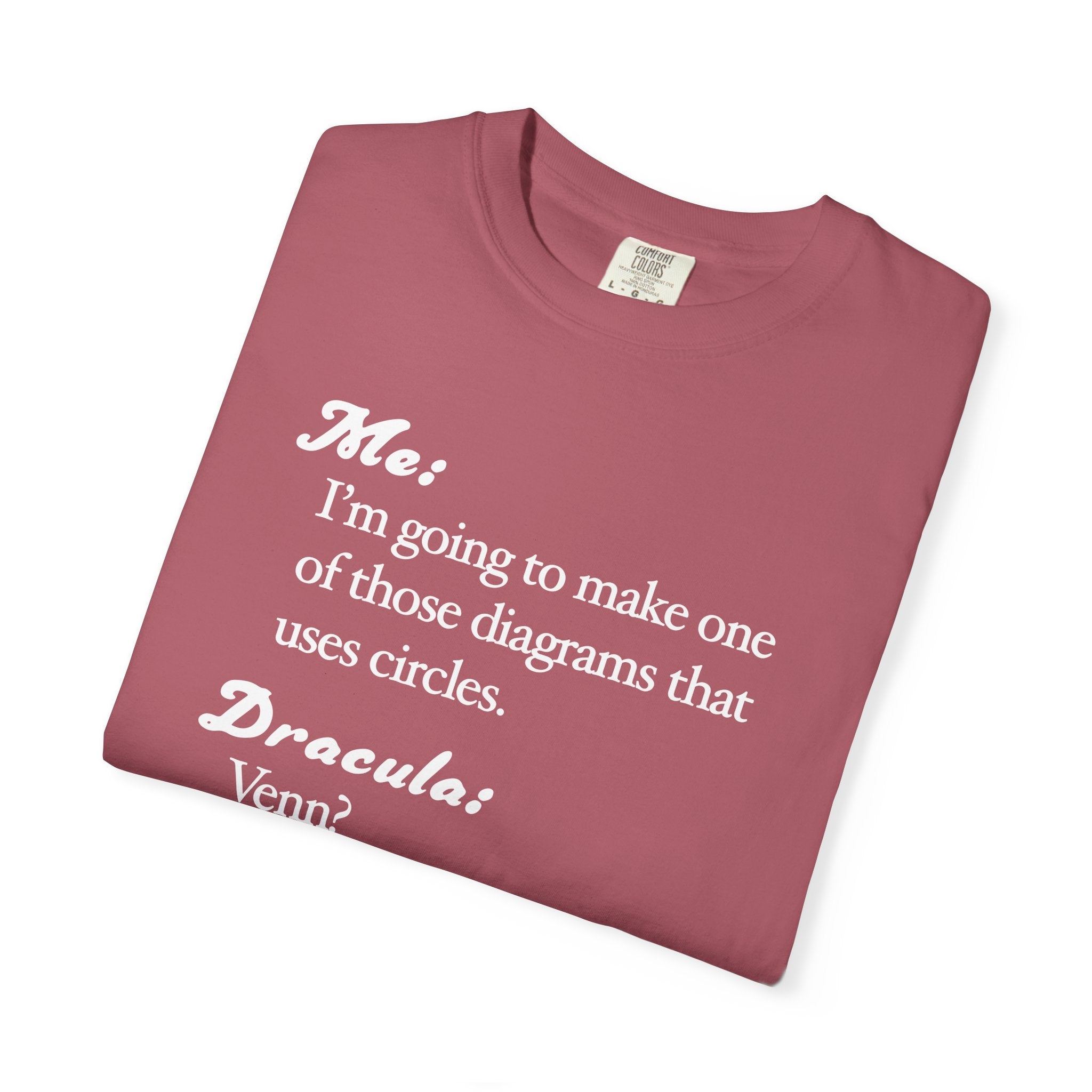 Funny Venn Diagram Dracula Shirt, Halloween Tee, Dad Joke Shirt - Unisex T-shirt, Halloween Shirt, Graphic Tee, Halloween Costume, Halloween