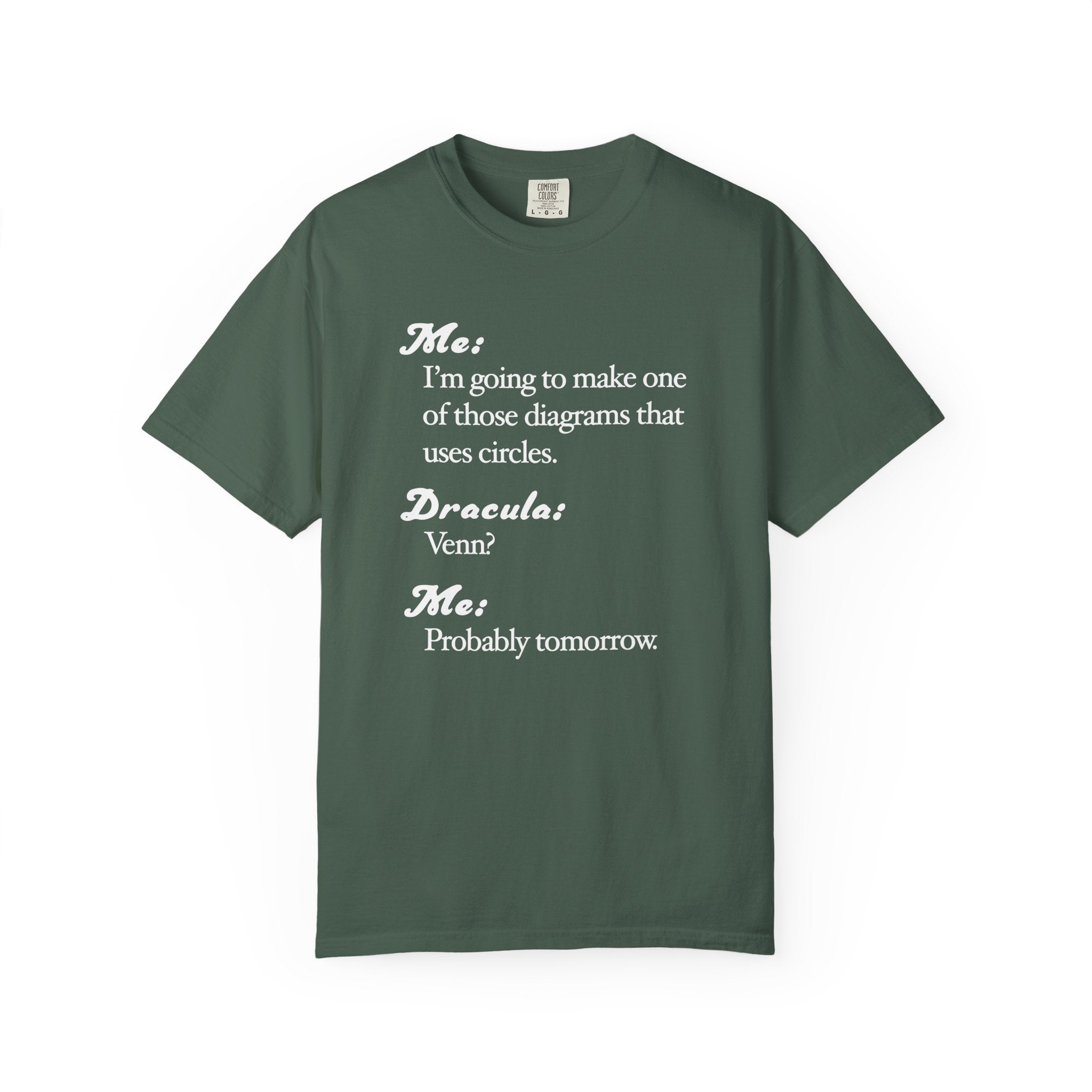 Funny Venn Diagram Dracula Shirt, Halloween Tee, Dad Joke Shirt - Unisex T-shirt, Halloween Shirt, Graphic Tee, Halloween Costume, Halloween