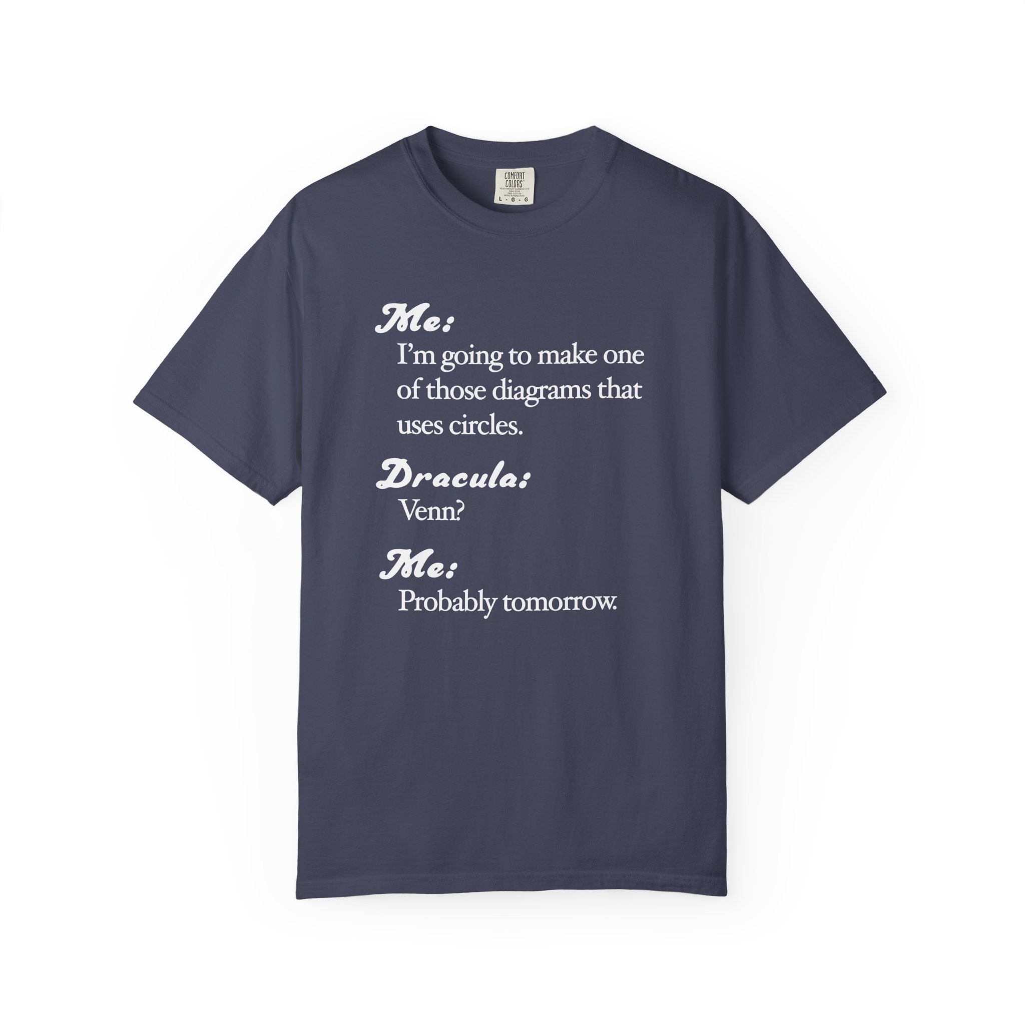 Funny Venn Diagram Dracula Shirt, Halloween Tee, Dad Joke Shirt - Unisex T-shirt, Halloween Shirt, Graphic Tee, Halloween Costume, Halloween