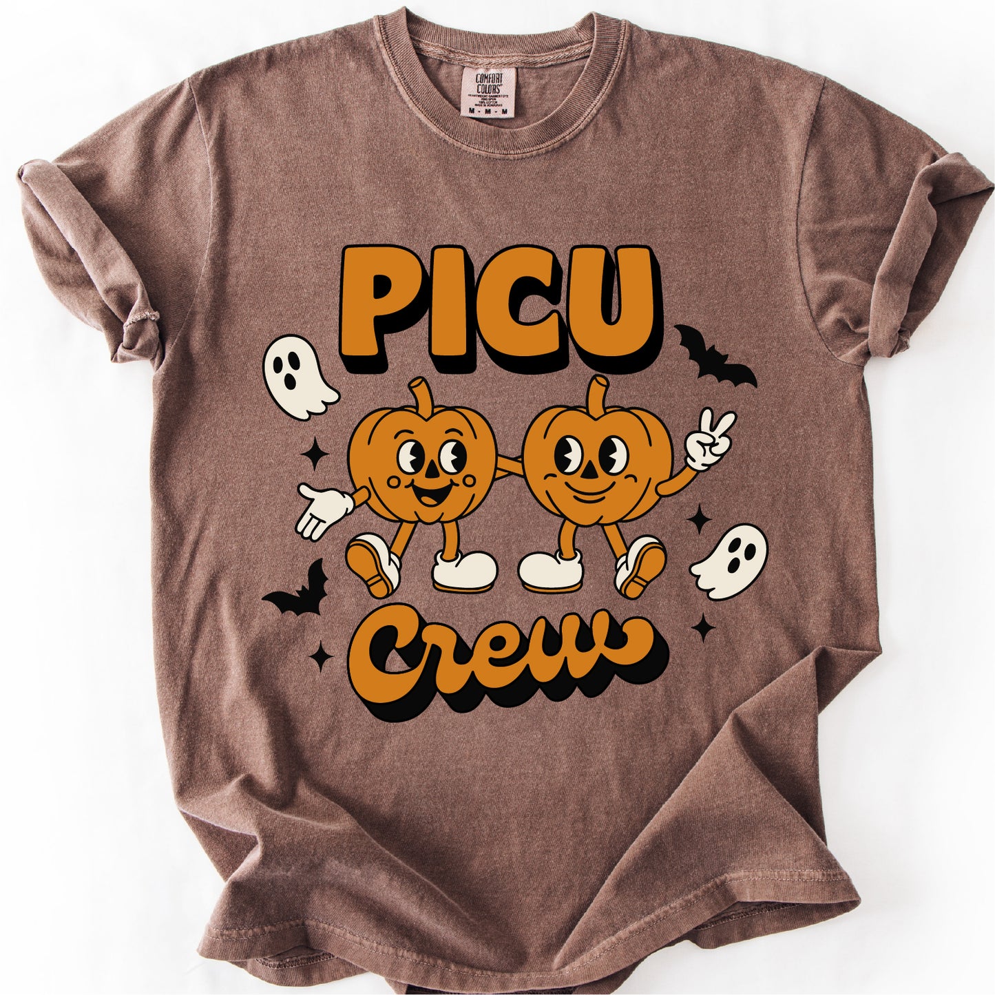 PICU Crew Nurse Halloween Shirt, Comfort Colors Shirt