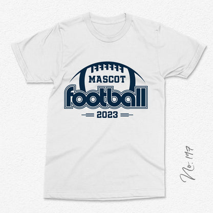Vintage Football Team T-Shirt with Mascot Football 2023 Design