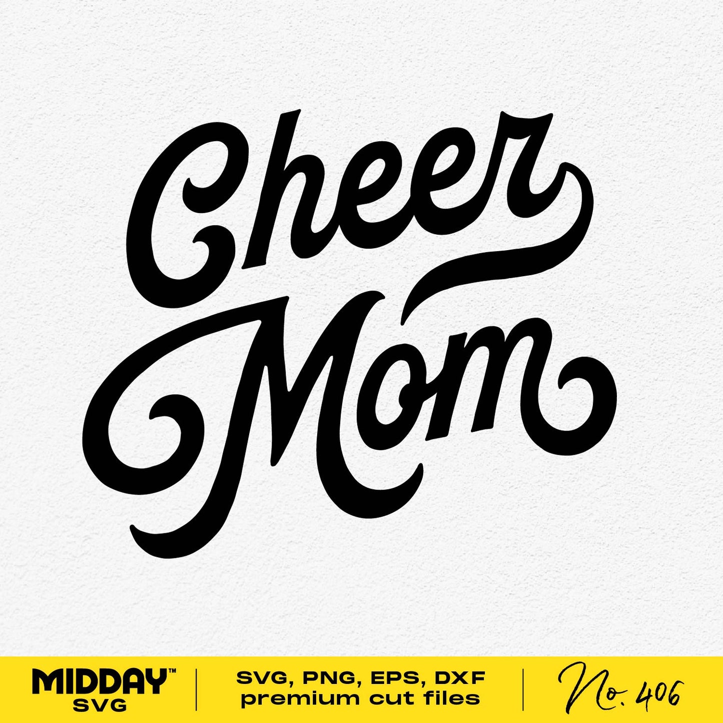 Cheer Mom design in SVG, PNG, EPS, DXF formats for crafting with Cricut, Silhouette, and more. Perfect for supportive t-shirt designs.