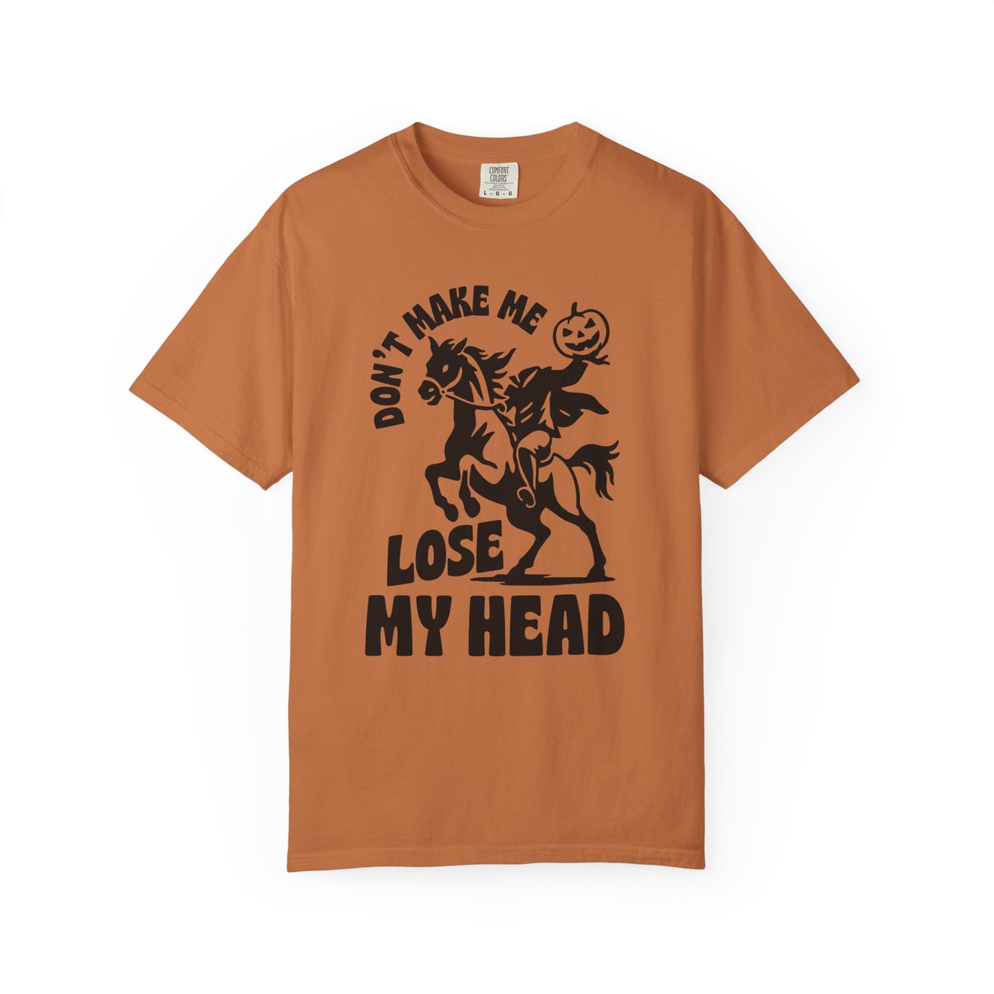 Halloween Horseman Tee, Headless Jack O Lantern T-shirt, Funny Pumpkin Shirt, Sleepy Hollow Costume Top, Don't Lose My Head Clothing, Unisex