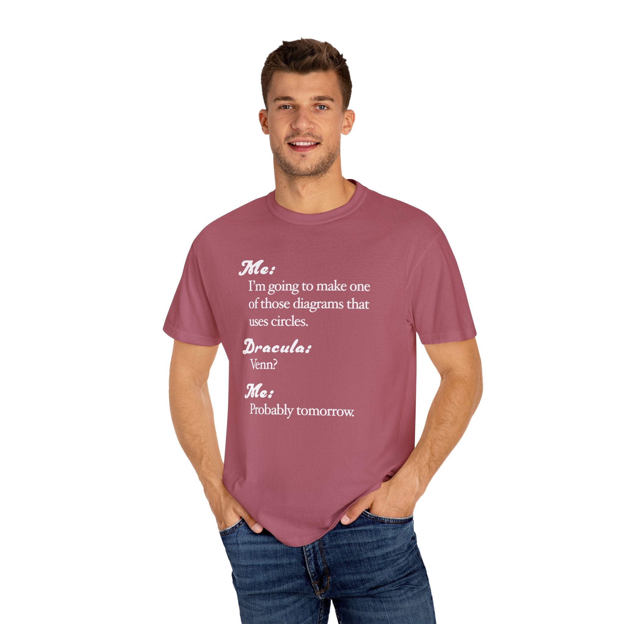 Funny Venn Diagram Dracula Shirt, Halloween Tee, Dad Joke Shirt - Unisex T-shirt, Halloween Shirt, Graphic Tee, Halloween Costume, Halloween