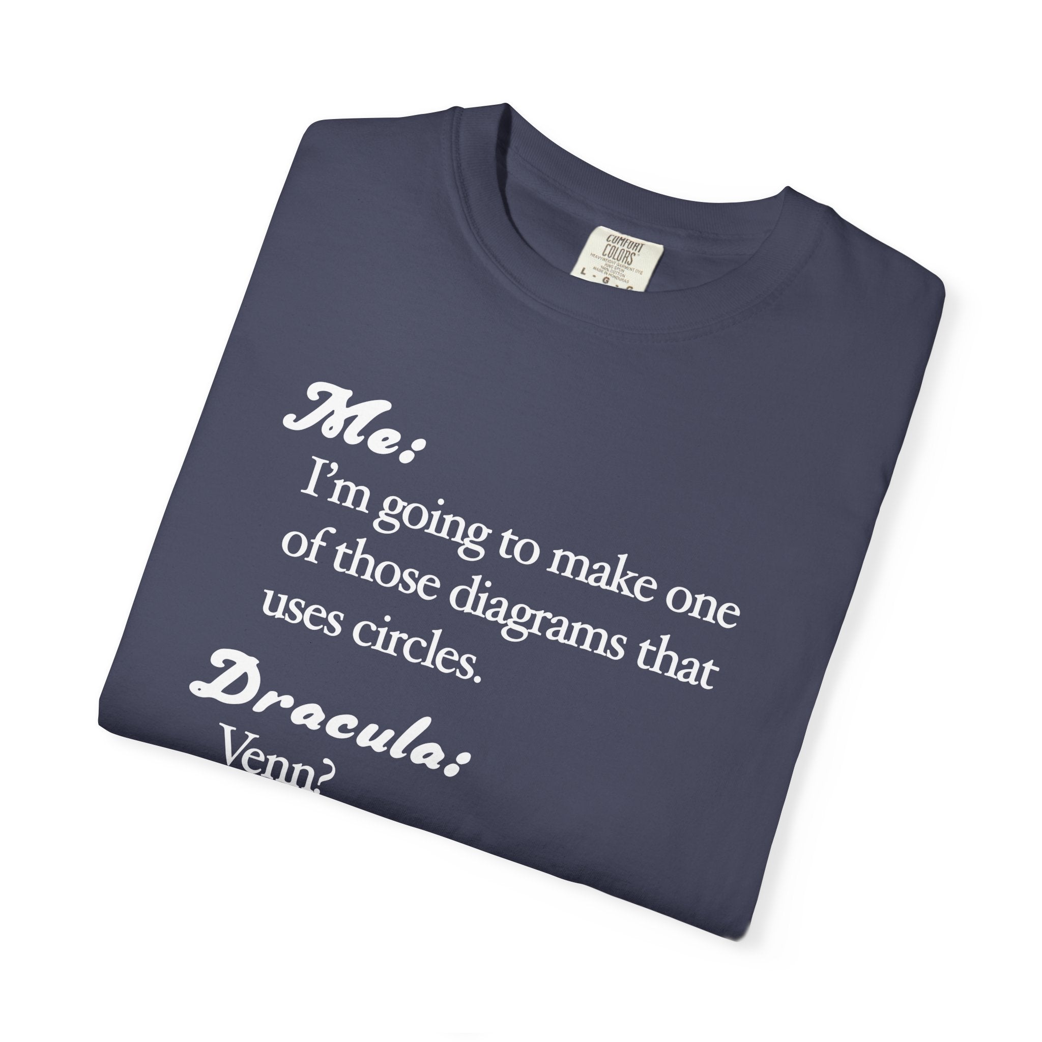 Funny Venn Diagram Dracula Shirt, Halloween Tee, Dad Joke Shirt - Unisex T-shirt, Halloween Shirt, Graphic Tee, Halloween Costume, Halloween