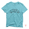 a light blue shirt with the word arn on it