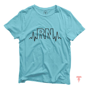 a light blue shirt with the word arn on it