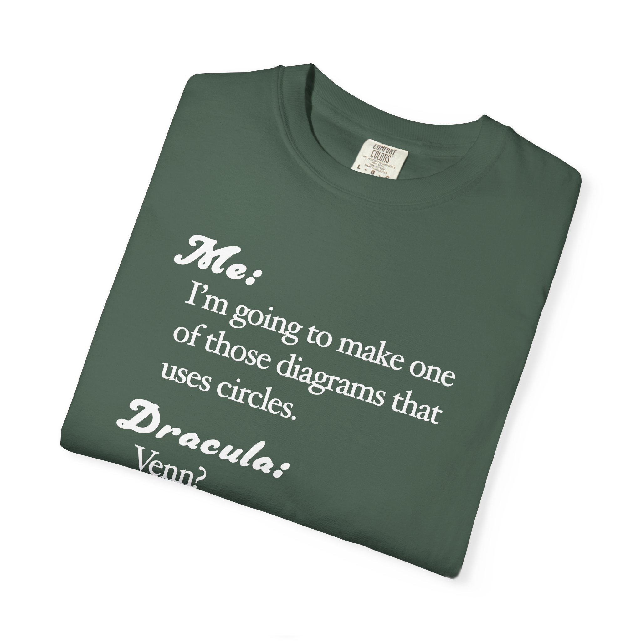 Funny Venn Diagram Dracula Shirt, Halloween Tee, Dad Joke Shirt - Unisex T-shirt, Halloween Shirt, Graphic Tee, Halloween Costume, Halloween