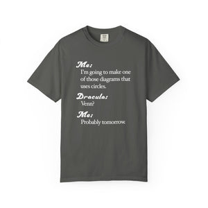 Funny Venn Diagram Dracula Shirt, Halloween Tee, Dad Joke Shirt - Unisex T-shirt, Halloween Shirt, Graphic Tee, Halloween Costume, Halloween