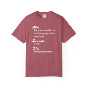Funny Venn Diagram Dracula Shirt, Halloween Tee, Dad Joke Shirt - Unisex T-shirt, Halloween Shirt, Graphic Tee, Halloween Costume, Halloween