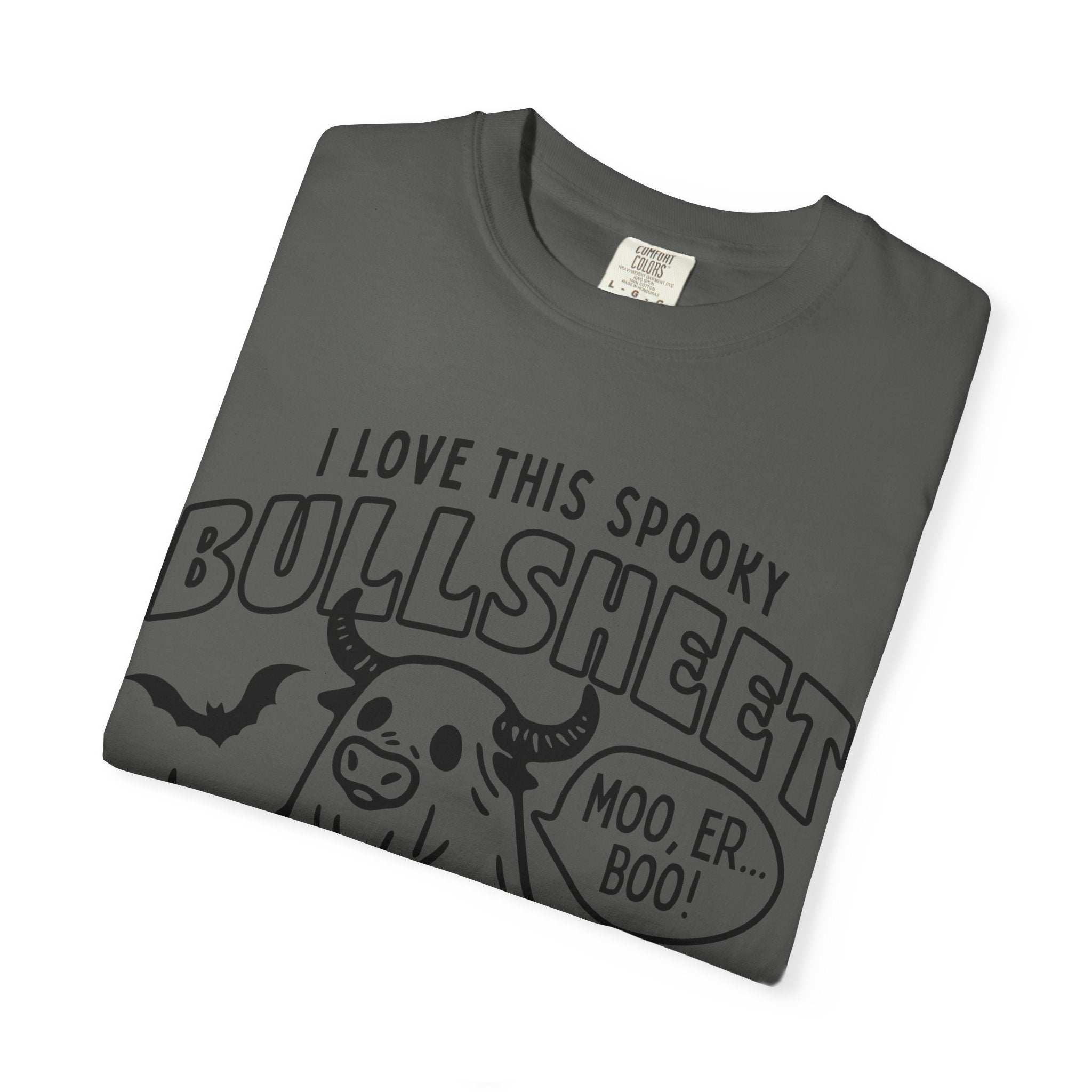 Funny Halloween Bull in Sheet Unisex T-shirt, Halloween Costume Tee, Spooky Bullshirt, Ghost Costume Shirt, Halloween Party Apparel