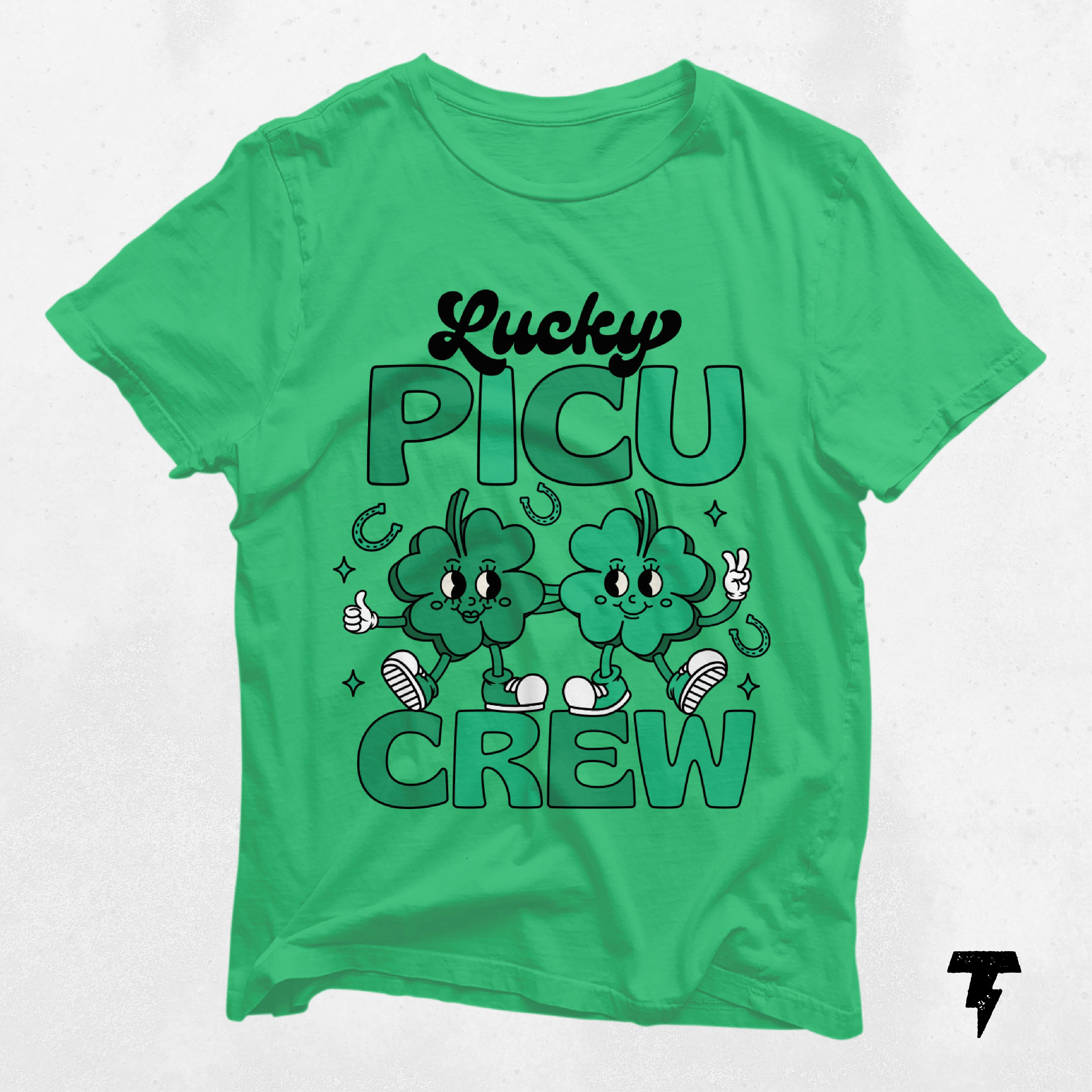 Lucky PICU Crew St. Patrick's Day Shirt