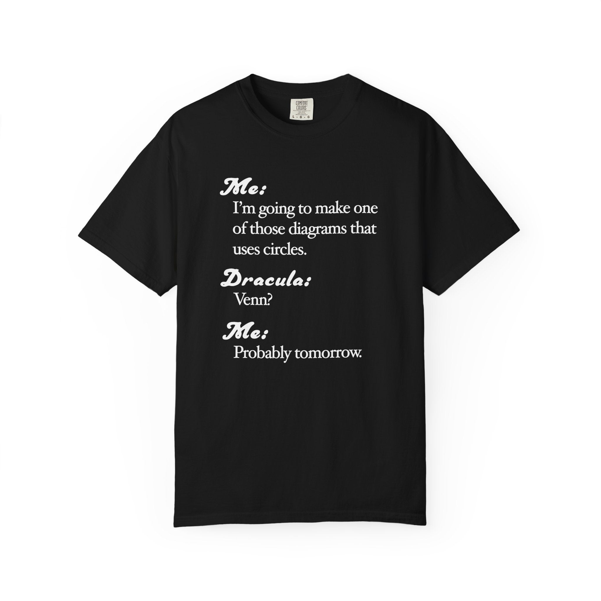 Funny Venn Diagram Dracula Shirt, Halloween Tee, Dad Joke Shirt - Unisex T-shirt, Halloween Shirt, Graphic Tee, Halloween Costume, Halloween
