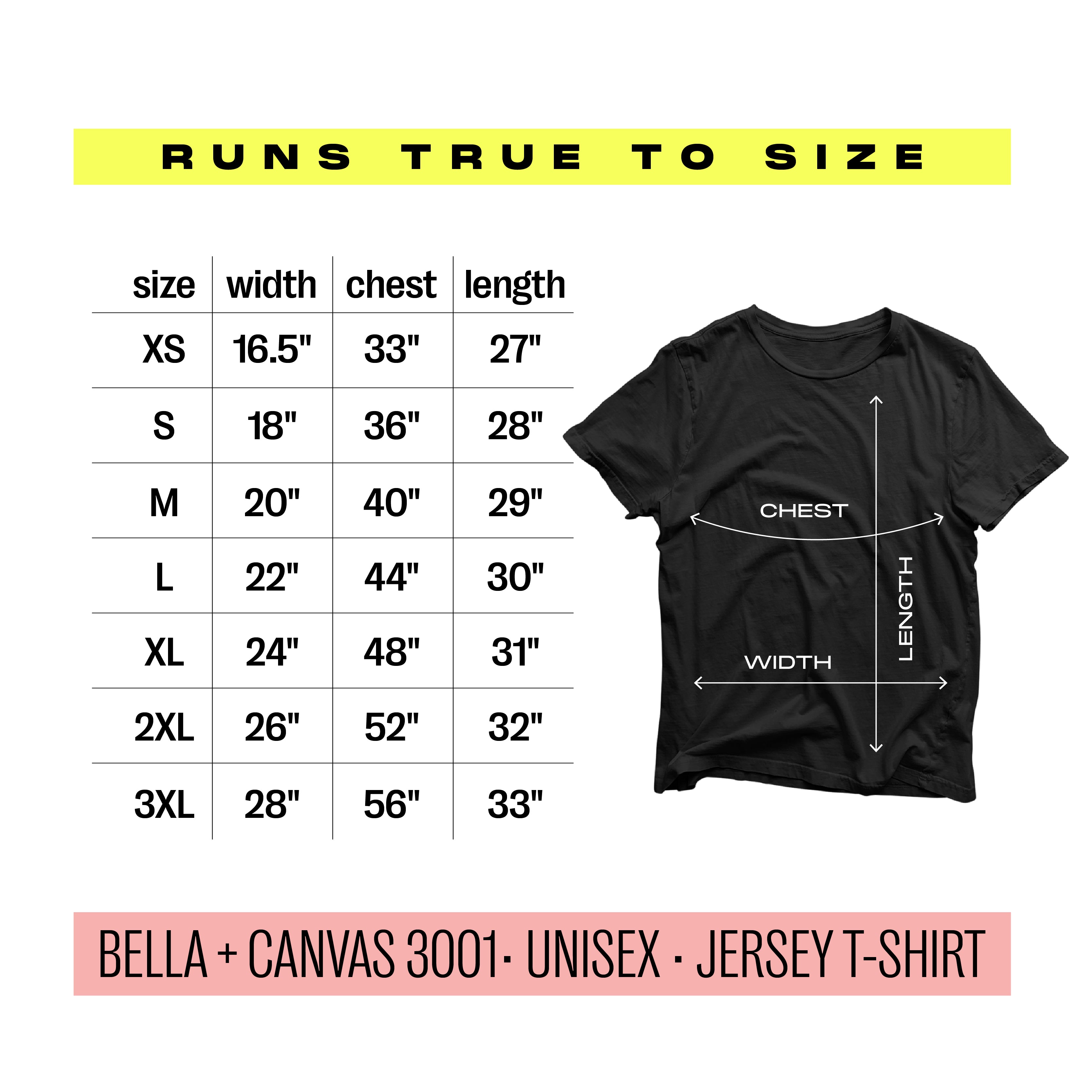 a t - shirt size guide for a women's tee - shirt